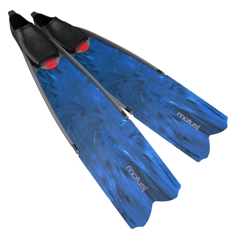Seac Motus, Long Free Diving Soft and Powerful Fins for Spearfishing, Made in Italy - Image 1
